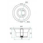 Foco empotrar Konica 102mm, para Lámpara GU10/MR16, Oro Mate, Verde, Plata ó Cuero